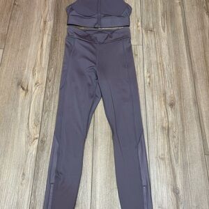 Fabletics Gray Leggings High-Waisted Performance size small